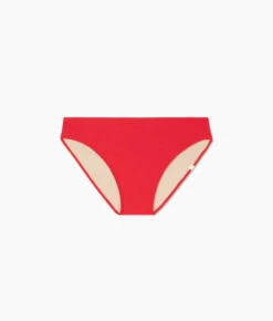 The RippleRib Mid Rise Bikini Bottom - Lava -Classic Lady Wear Store RippleRib Mid Rise Bikini Bottom Bottom Lava Flat