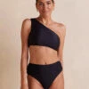 The Ruched Sidestroke Bikini Top - Sea Urchin