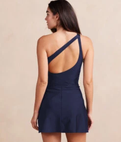 The Ruched Swim Skirt - Deep Sea -Classic Lady Wear Store RuchedSwimSkirt DeepSeaBack