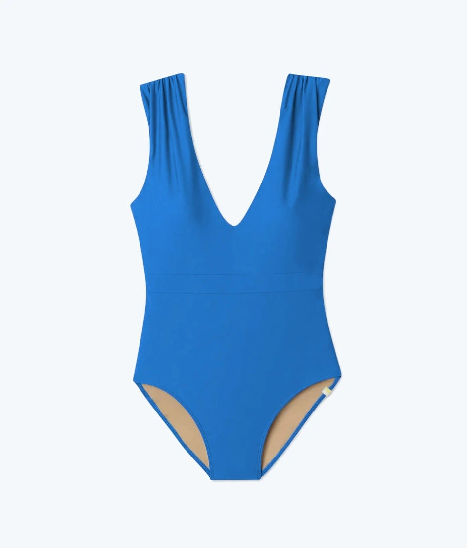 The Ruched Backflip - Azure 1 The Ruched Backflip - Azure