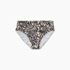 The Ruched High Leg High Rise Bottom - Abstract Palm In Sea Urchin & White Sand