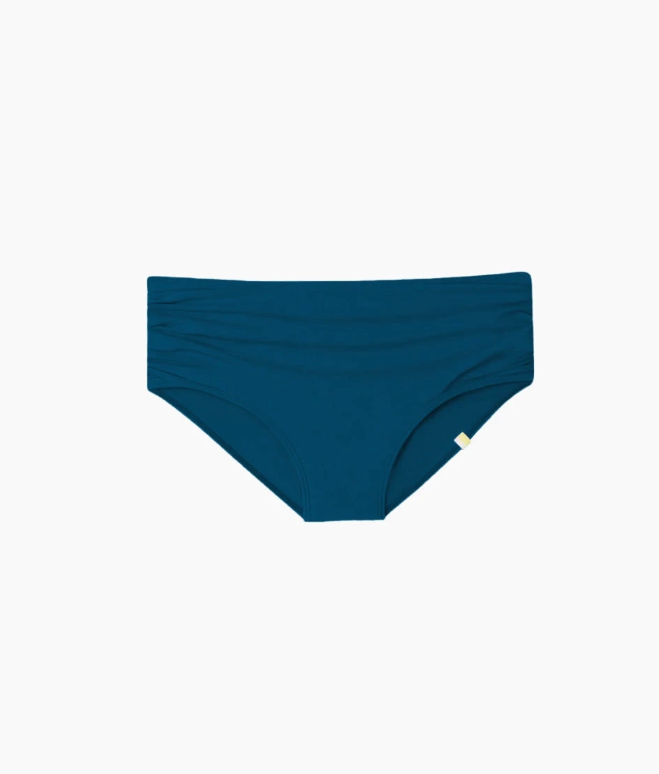 The Ruched High Leg High Rise Bottom - Seaweed 1 The Ruched High Leg High Rise Bottom - Seaweed