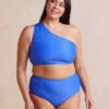 The Ruched Sidestroke Bikini Top - Hydrangea
