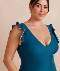 The Ruffle Backflip - Seaglass & Seaweed -Classic Lady Wear Store RuffleBackflip SeaweedSeaglass Studio 1