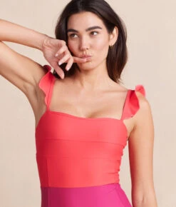 The Ruffle Oasis - Summer Berry & Spritz 10 The Ruffle Oasis - Summer Berry & Spritz -Classic Lady Wear Store RuffleOasisStrawberryDetail