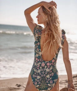 The Ruffle Backflip - Hyacinth In Sunburst & Teal