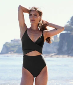 The Sea Breeze Cutout One-Piece - Sea Urchin -Classic Lady Wear Store SeabreezeCutoutSeaUrchin4Lifestyle