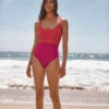 The Seascape Sweetheart One Piece - Summer Berry & Spritz