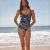 The Seascape Sweetheart One Piece - Super Bloom
