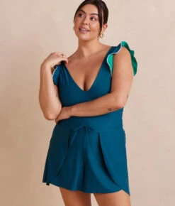 The Sea To Shore Swim Shorts - Seaweed 6 The Sea To Shore Swim Shorts - Seaweed -Classic Lady Wear Store SeatoShoreSwimShort Seaweed Front2