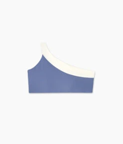 The Sidestroke Bikini Top - Blue Mountain & White Sand 7 The Sidestroke Bikini Top - Blue Mountain & White Sand -Classic Lady Wear Store Sidestroke Bikini Top Blue MT White Sand