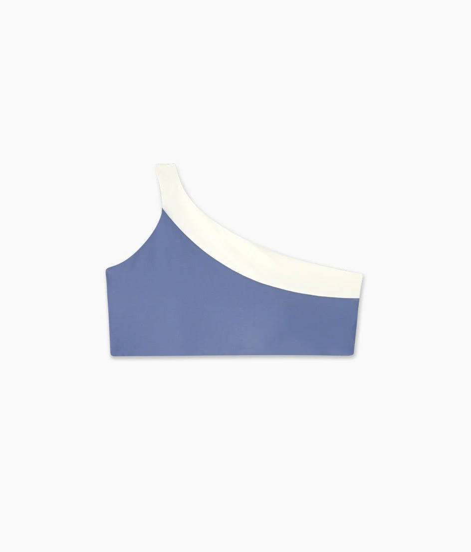 The Sidestroke Bikini Top - Blue Mountain & White Sand 4 The Sidestroke Bikini Top - Blue Mountain & White Sand - Image 4