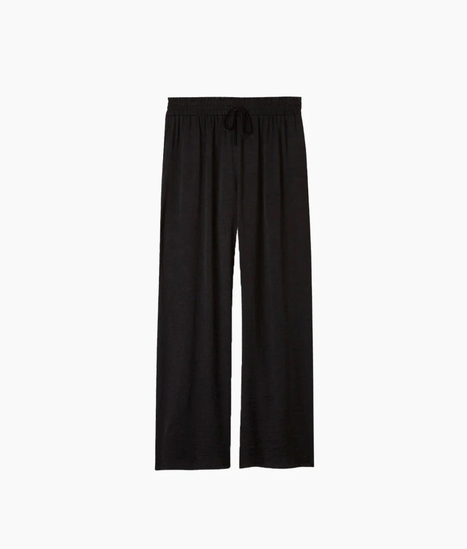 The Silky Luxe Palazzo Pants With Ties - Sea Urchin 4 The Silky Luxe Palazzo Pants With Ties - Sea Urchin - Image 4