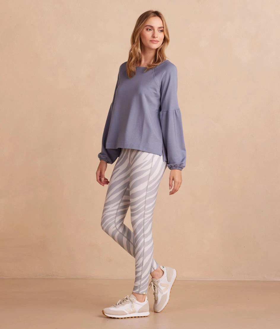 The Softest French Terry Boatneck Pullover - Slate 2 The Softest French Terry Boatneck Pullover - Slate - Image 2