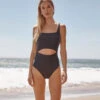 The Canal Cutout One-Piece - Sea Urchin