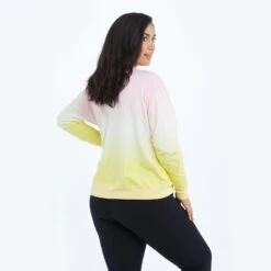 The Softest French Terry Relaxed Crew - Ombre -Classic Lady Wear Store SummersaltCrew Gradient Back 2