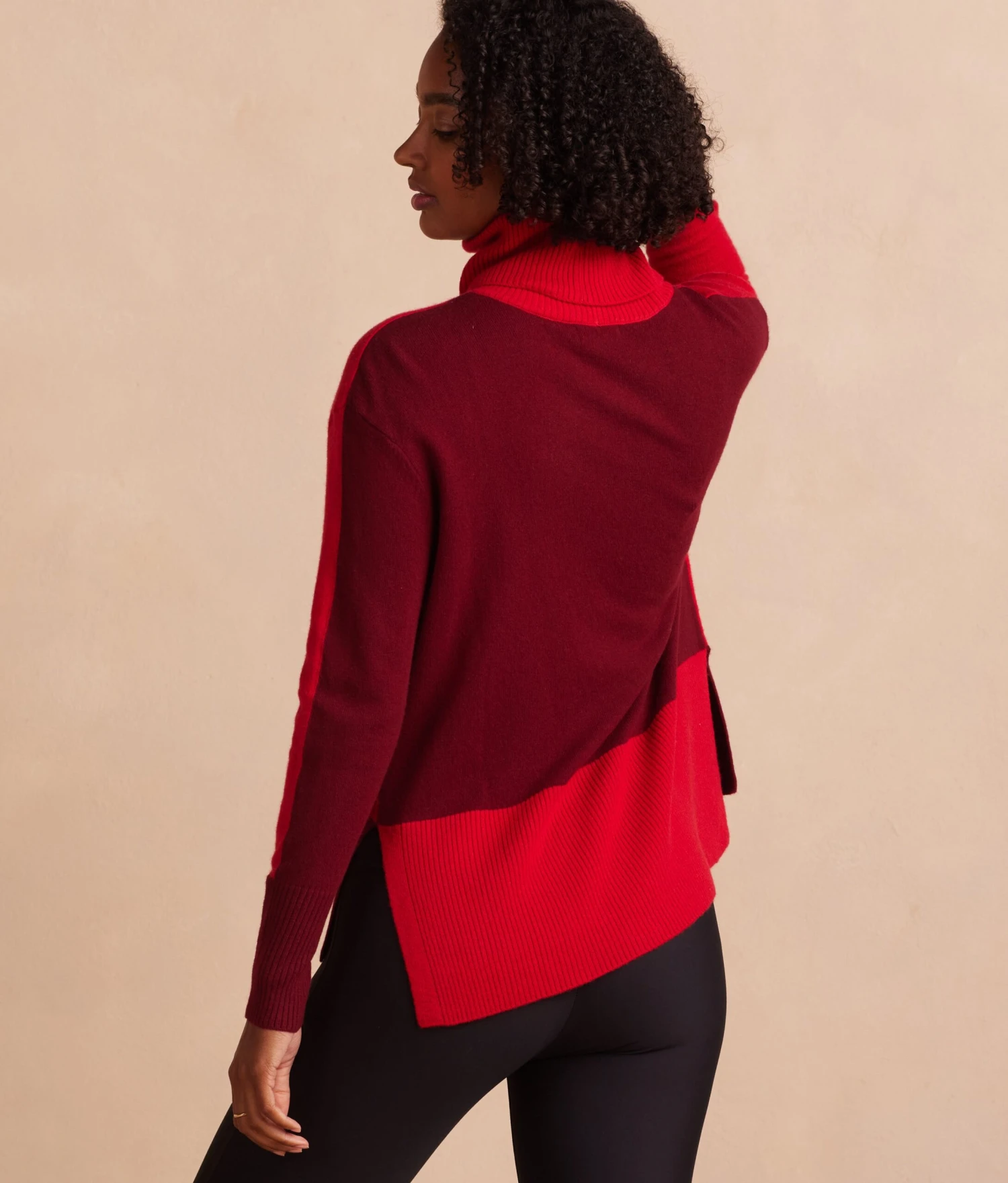 The Coziest Cashmere Blend Turtleneck - Pinot & Lava 2 The Coziest Cashmere Blend Turtleneck - Pinot & Lava - Image 2