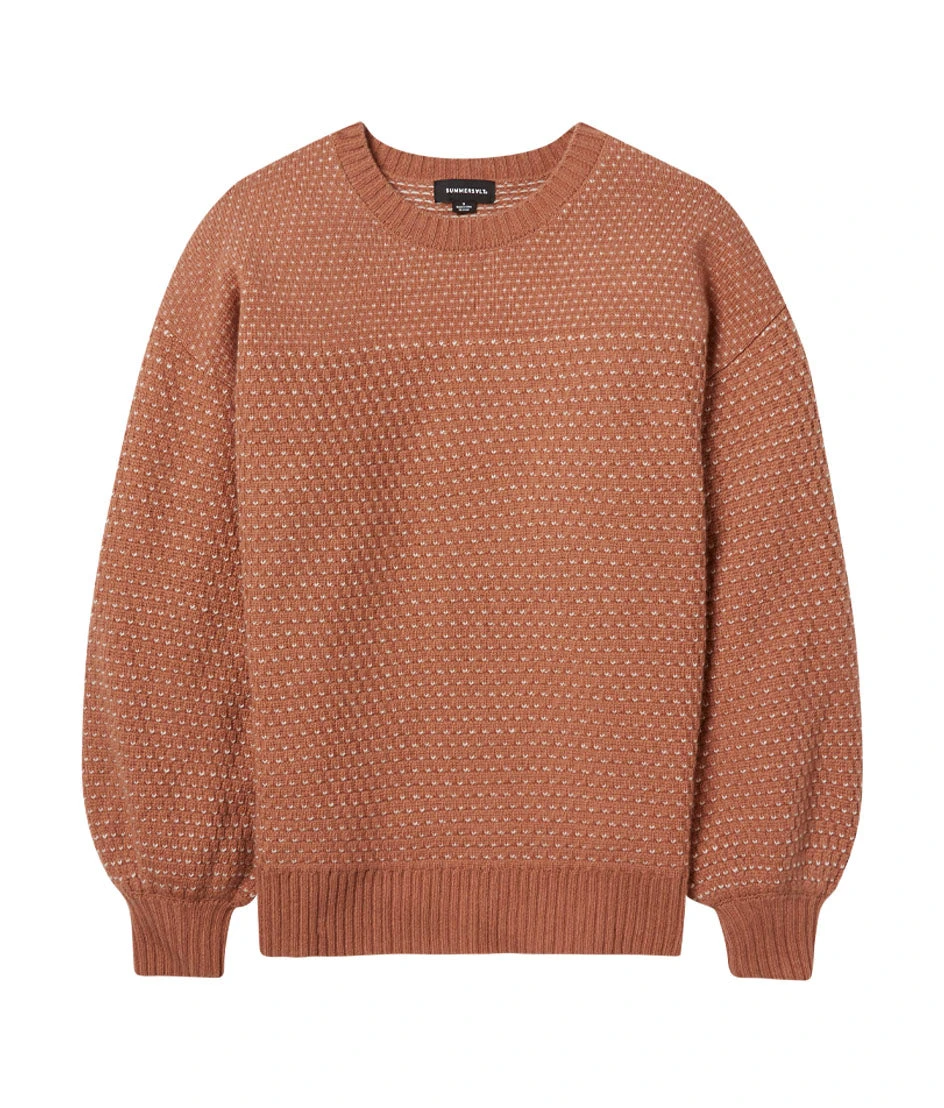 The Luxe Cashmere Blend Mix Stitch Sweater - Fawn & Dune 6 The Luxe Cashmere Blend Mix Stitch Sweater - Fawn & Dune - Image 6