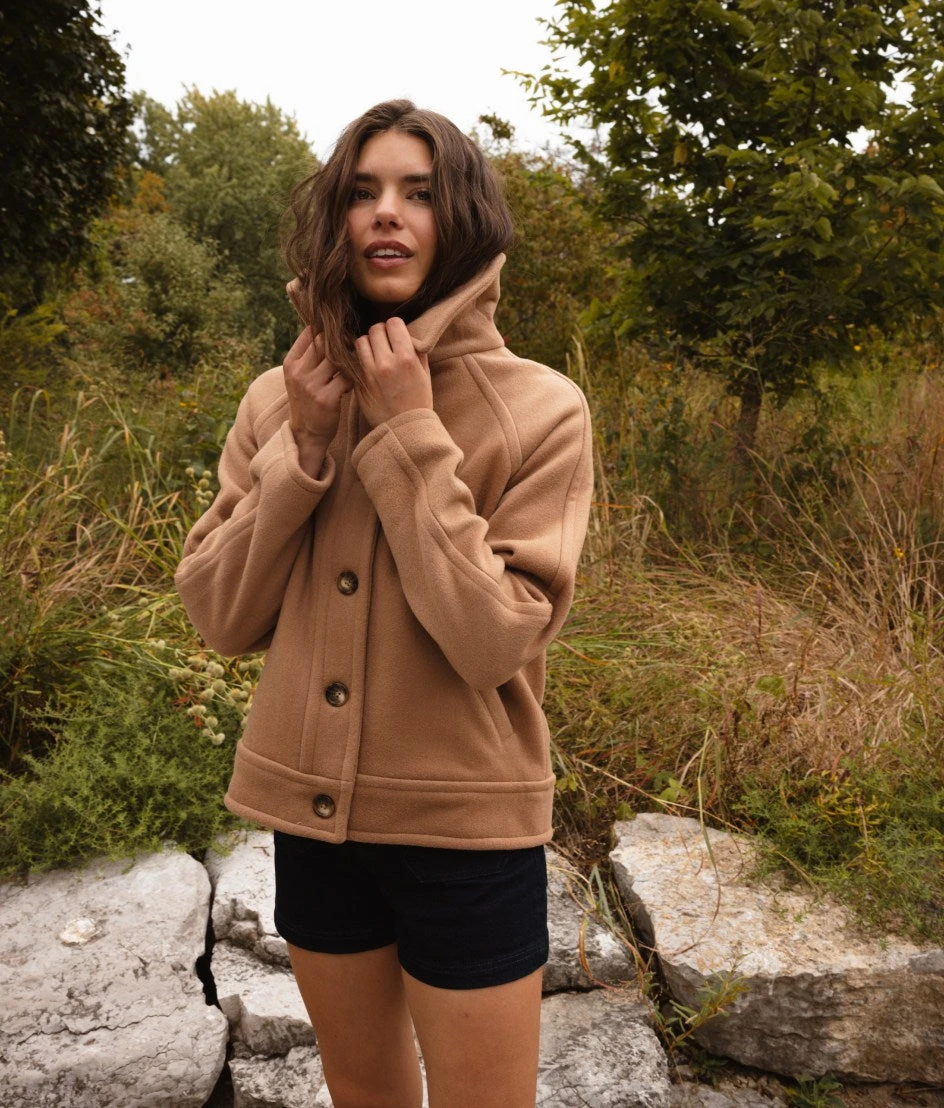 The Warmest Wool Short Coat - Fawn 1 The Warmest Wool Short Coat - Fawn