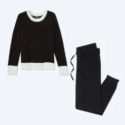 The Coziest Cashmere Blend Jogger - Sea Urchin -Classic Lady Wear Store comboseauchingcrewcopy 1