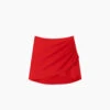 The Ruched Swim Skirt - Lava