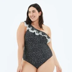 The Ruffle Sidestroke - On The Dot -Classic Lady Wear Store rf dot front web 4d2da5d8 9aba 40c1 8cb4 a50622580af0